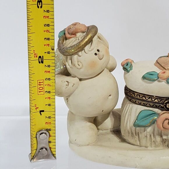 Vintage Nancye Williams Sprinkles Angel Hearts Trinket Box Figurine 3" 1990s - Picture 7 of 10